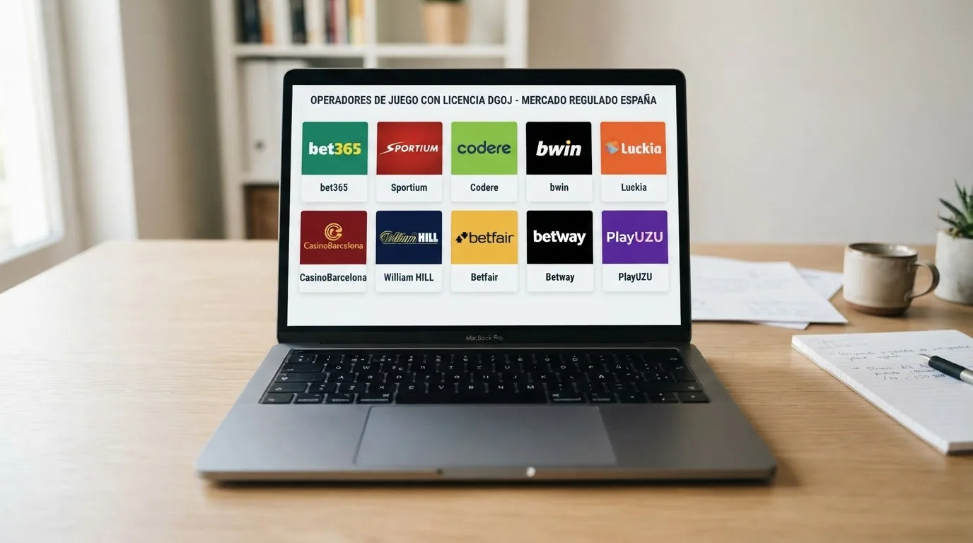 Logotipos de los diez principales casinos online con licencia DGOJ analizados en esta guía