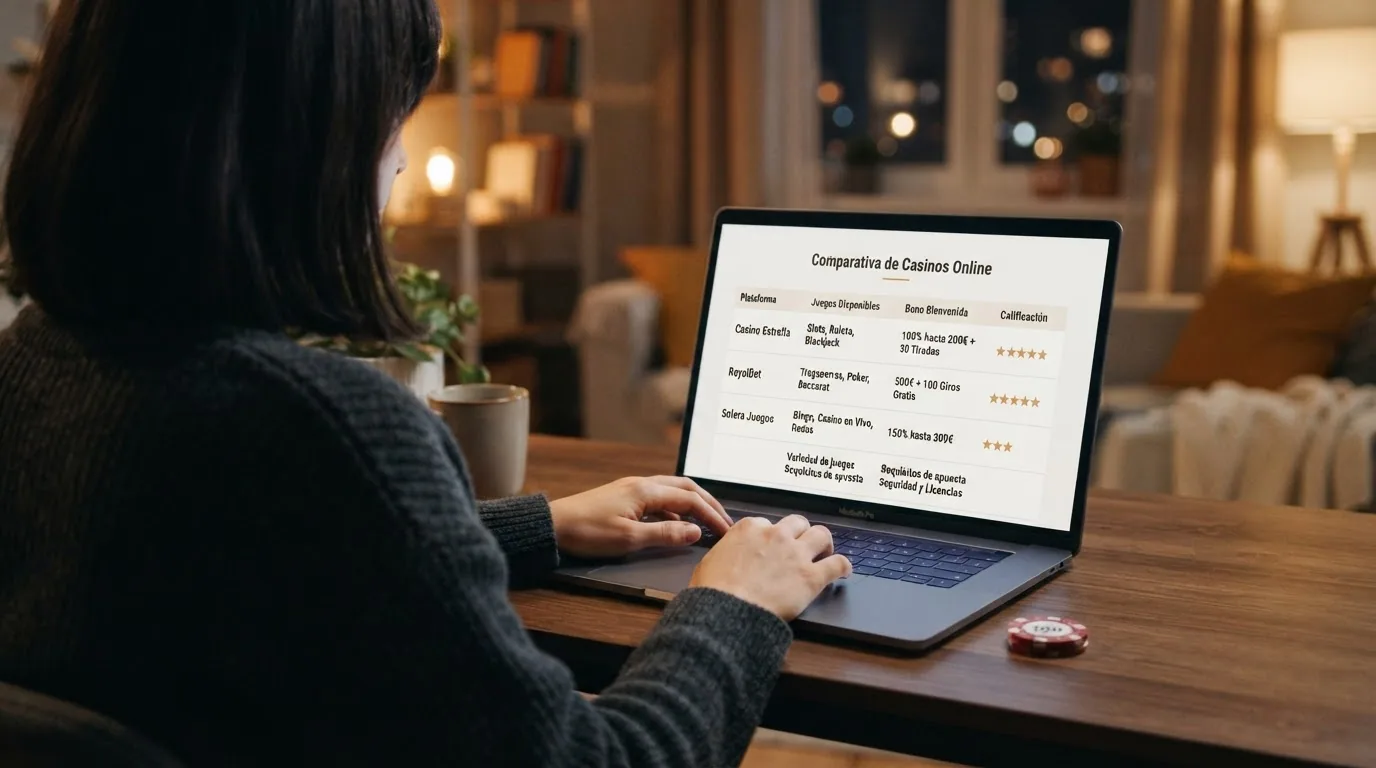 Captura de pantalla de la página de inicio de un casino online español con licencia DGOJ mostrando la sección de juegos de mesa