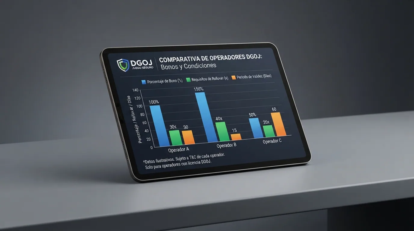 Tabla comparativa de los operadores con licencia DGOJ analizados