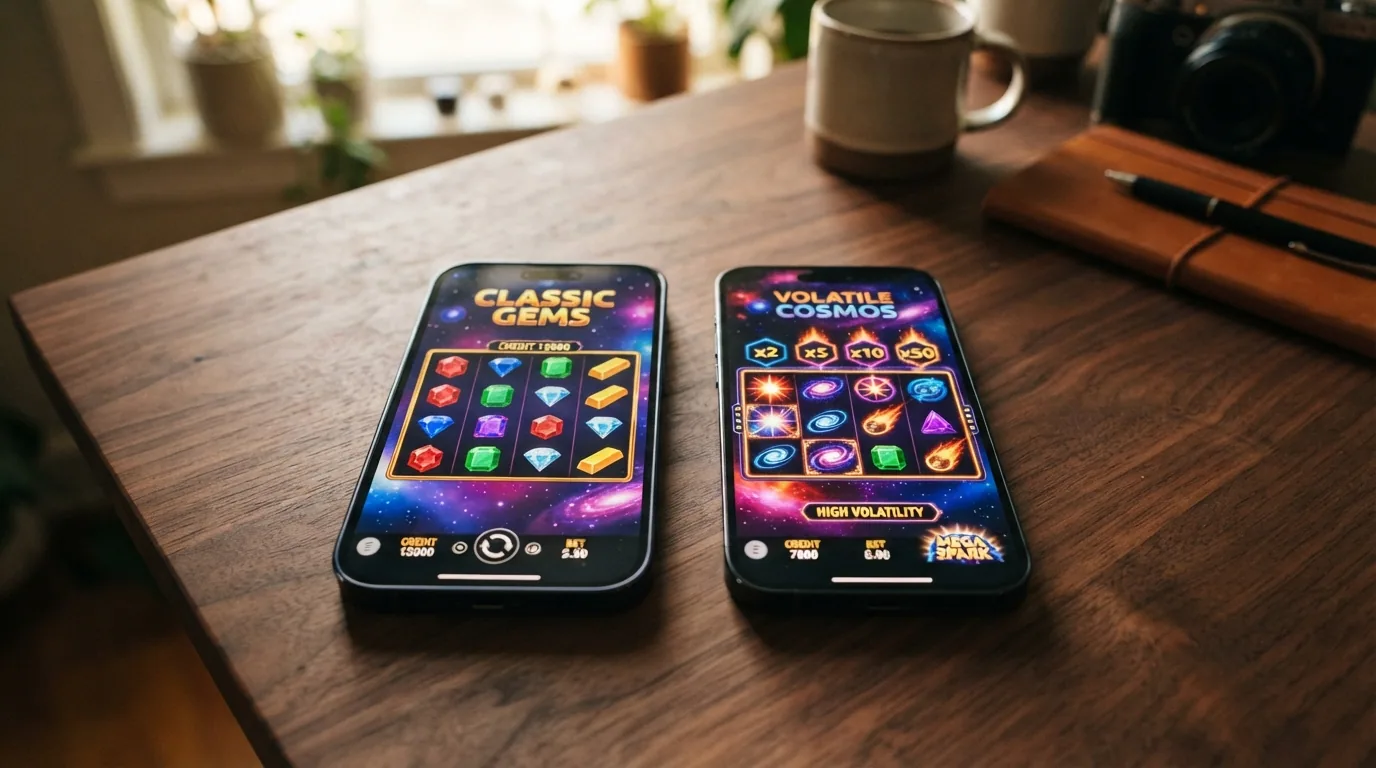 Comparativa visual de las interfaces de Starburst (2012) y Starburst XXXtreme (2021) mostrando diferencias de diseño, multiplicadores y líneas de pago