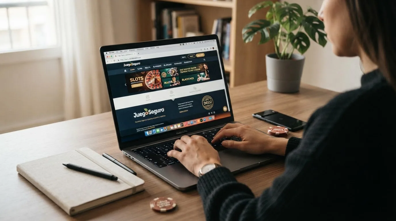 Barra de direcciones de un navegador con un dominio .es visible en primer plano
